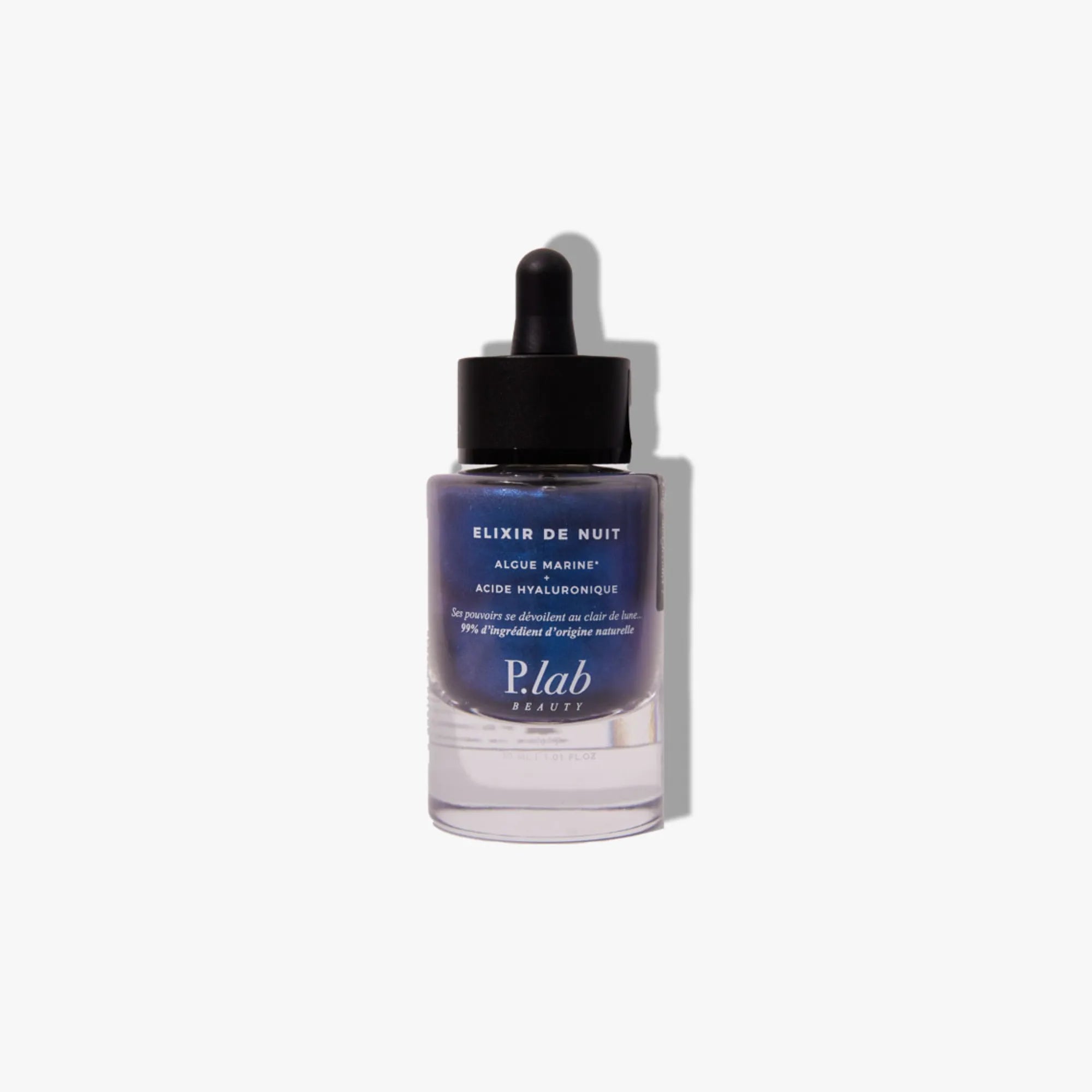 élixir de nuit bleu fond blanc